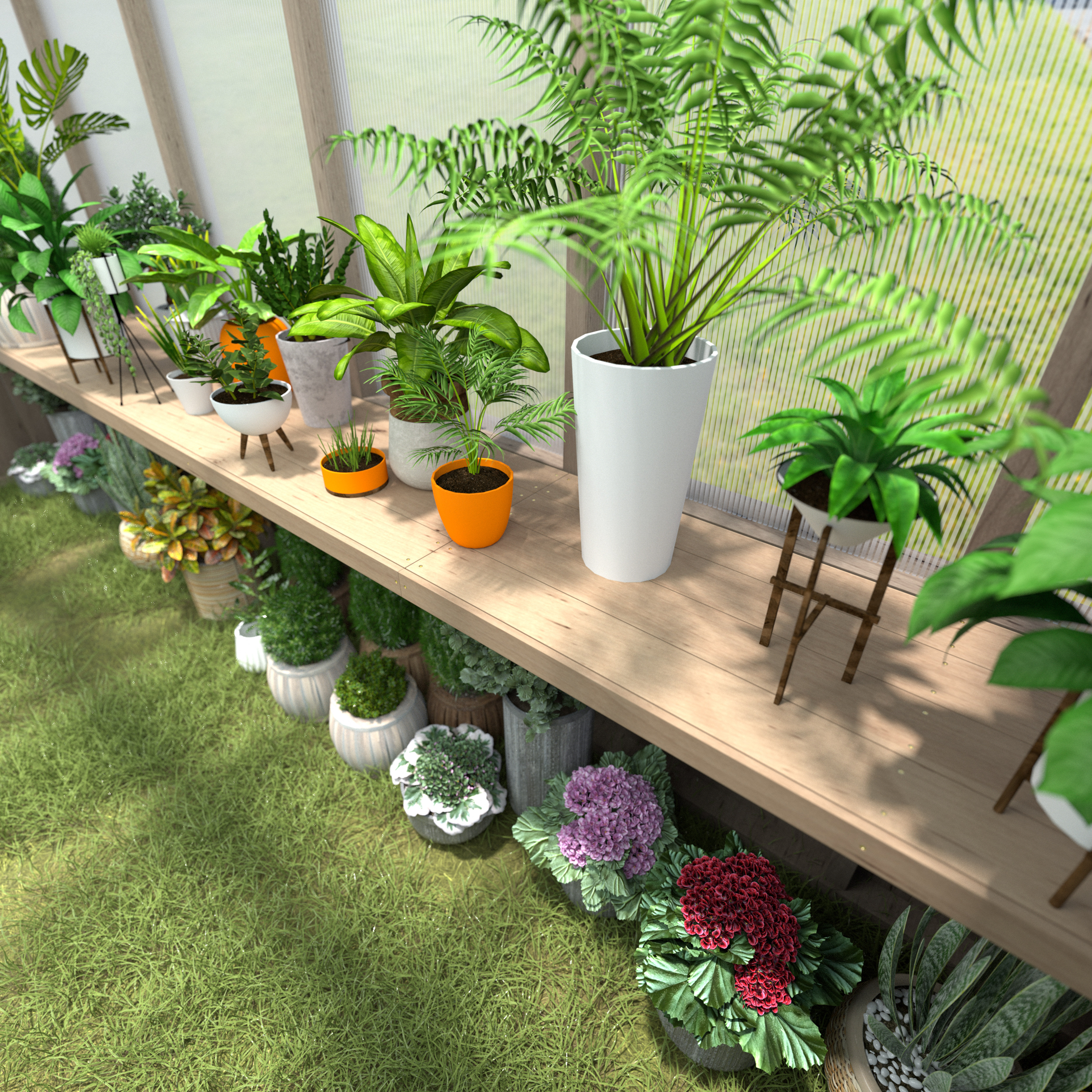 Veikous Wooden Commodity Shelf Multiple Sizes Suitable For Wooden